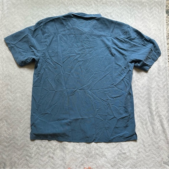 Quiksilver Waterman Comfort Fit Button Down Short Sleeve‎ T-Shirt Blue Size 3X - Picture 3 of 6